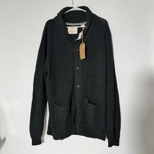 NEW MENS WEATHERPROOF VINTAGE SHAWL COLLAR CABLE KNIT SWEATER CARDIGAN Xl